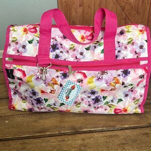 NWT Karriage-Mate Women's Floral Night Weekender Bag Pink OS
